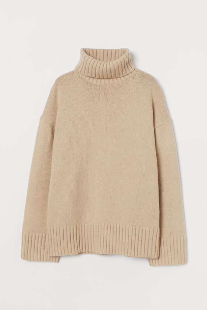 Polo-neck jumper