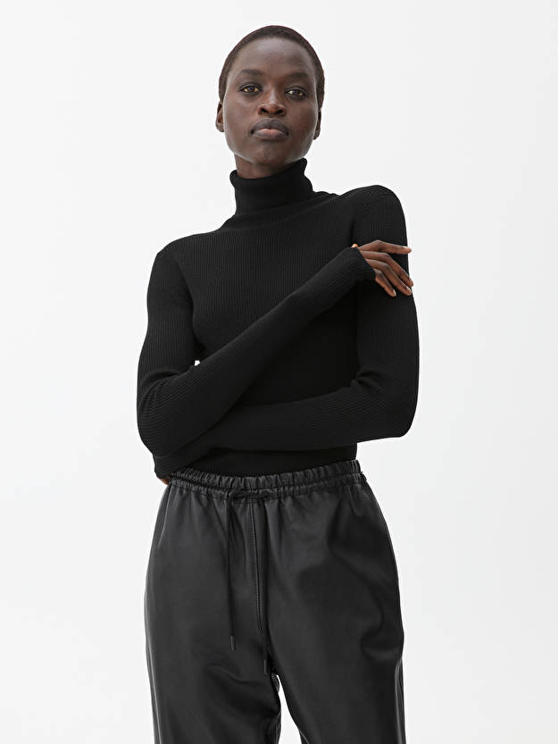 Merino Wool Roll-Neck