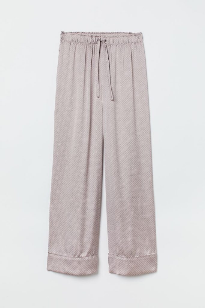 Satin pyjama bottoms