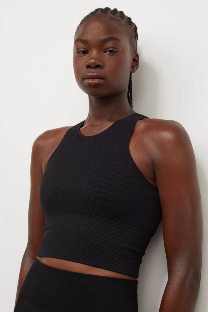 Seamless sports bralette