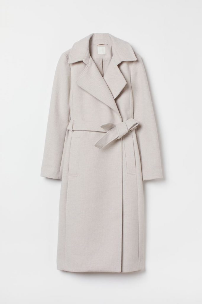 Tie-belt coat