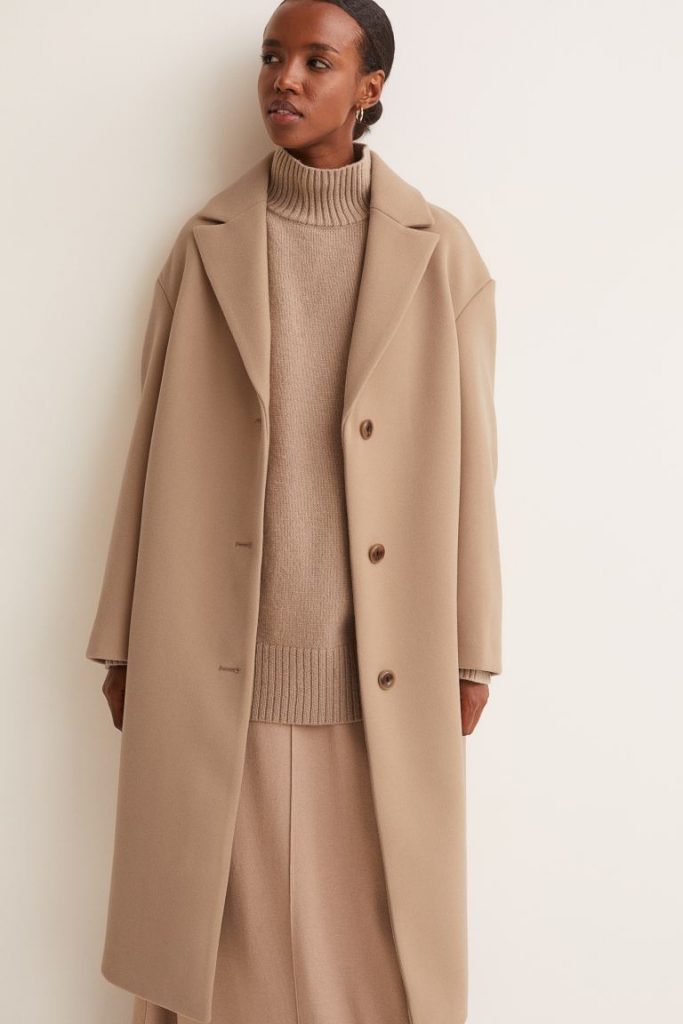 Straight-style coat