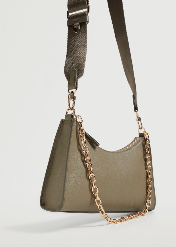 Crossbody bag with chain