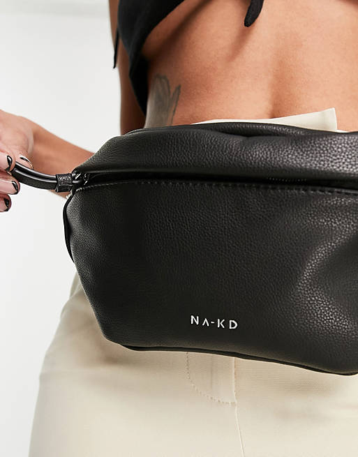 NA-KD belt bag in black