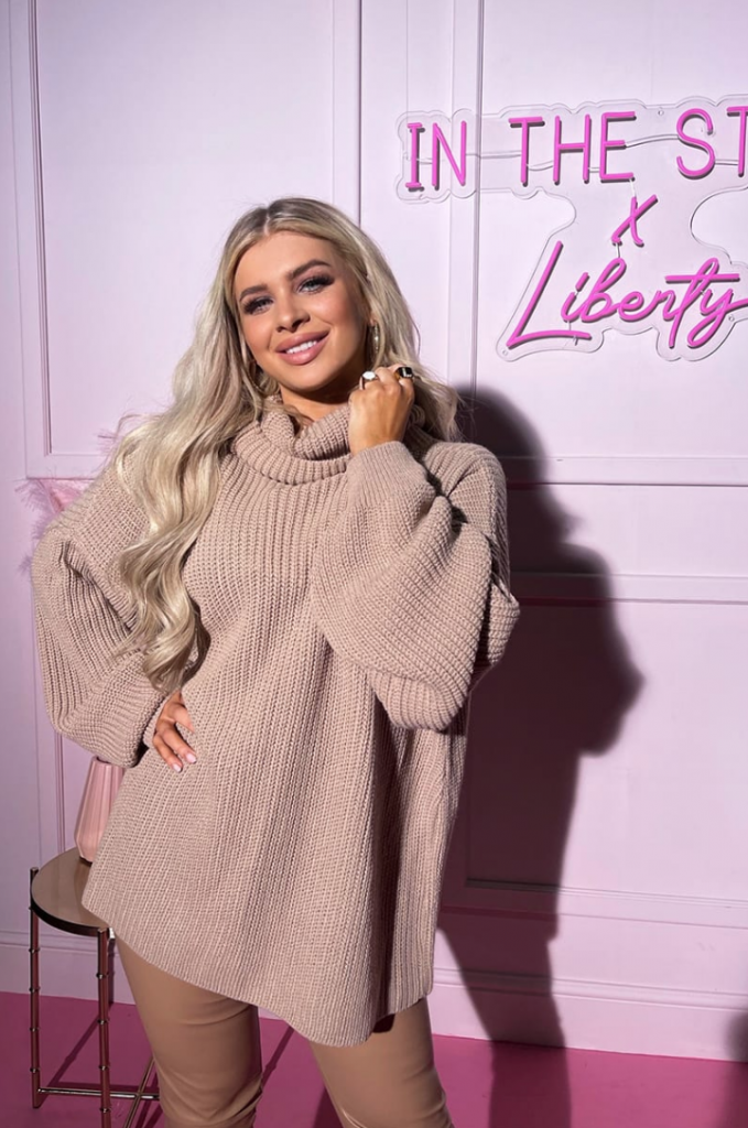 LIBERTY CAMEL ROLL NECK SLOUCHY JUMPER