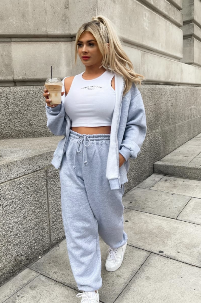 LIBERTY GREY MARL BOYFRIEND JOGGERS