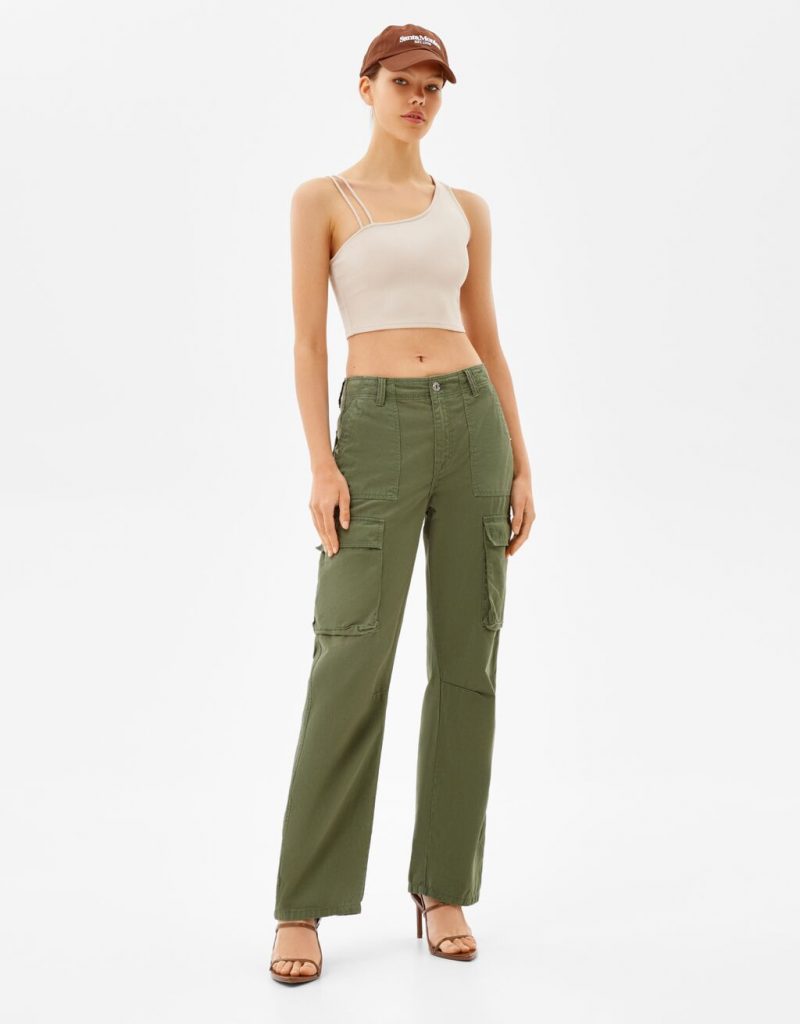 Straight fit cargo trousers