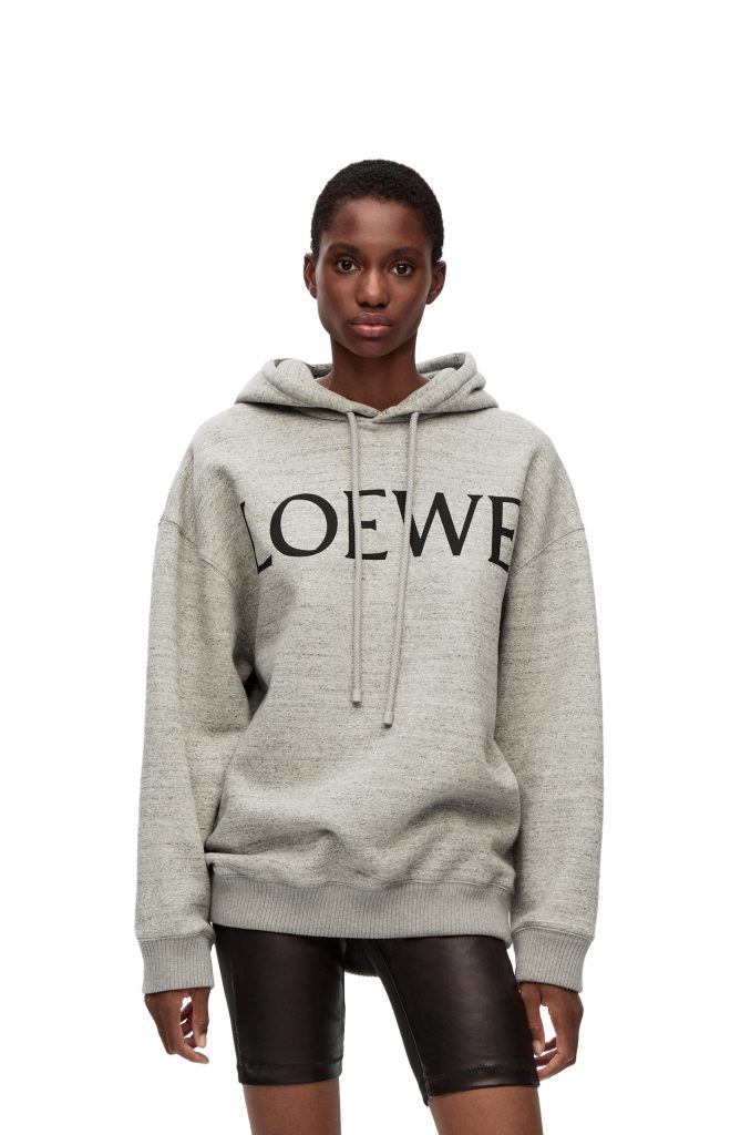 LOEWE oversize hoodie in cotton. Image Source: Loewe