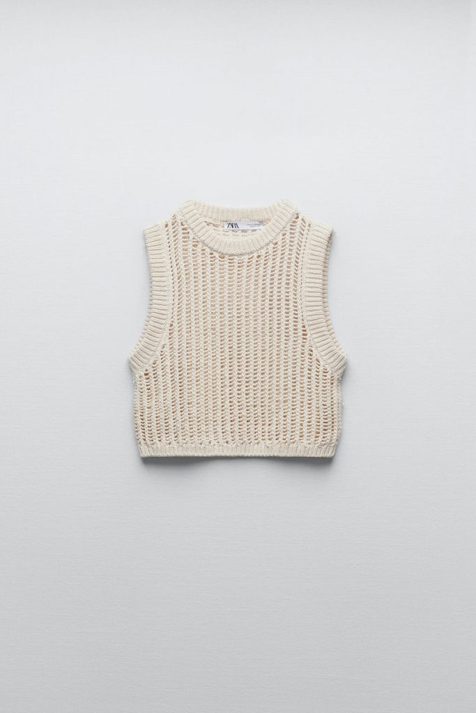 CROPPED KNIT TOP