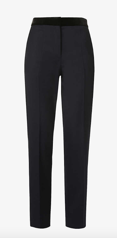 Noam straight-leg mid-rise stretch recycled polyester-blend trousers