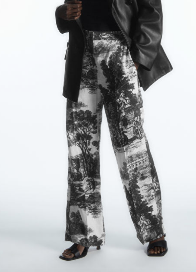 FRENCH TOILE LINEN TROUSERS