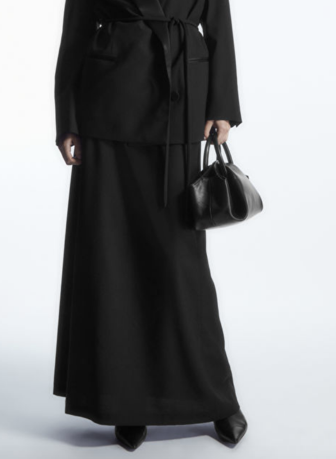WOOL MAXI SKIRT. IMAGE SOURCE: COS STORES