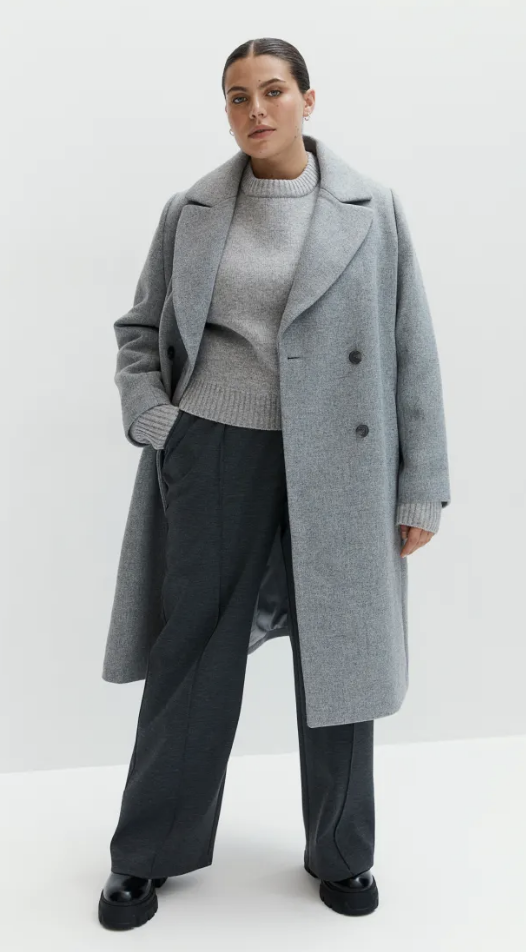 Double-breasted coat