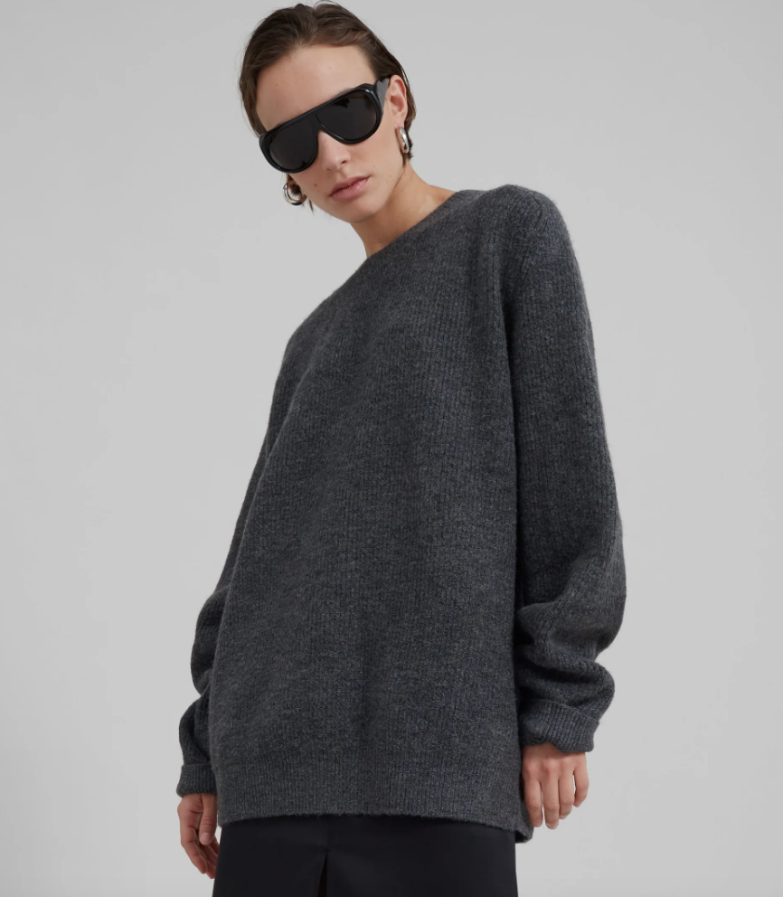 EMORY SWEATER - CHARCOAL. IMAGE SOURCE: THE FRANKIE SHOP