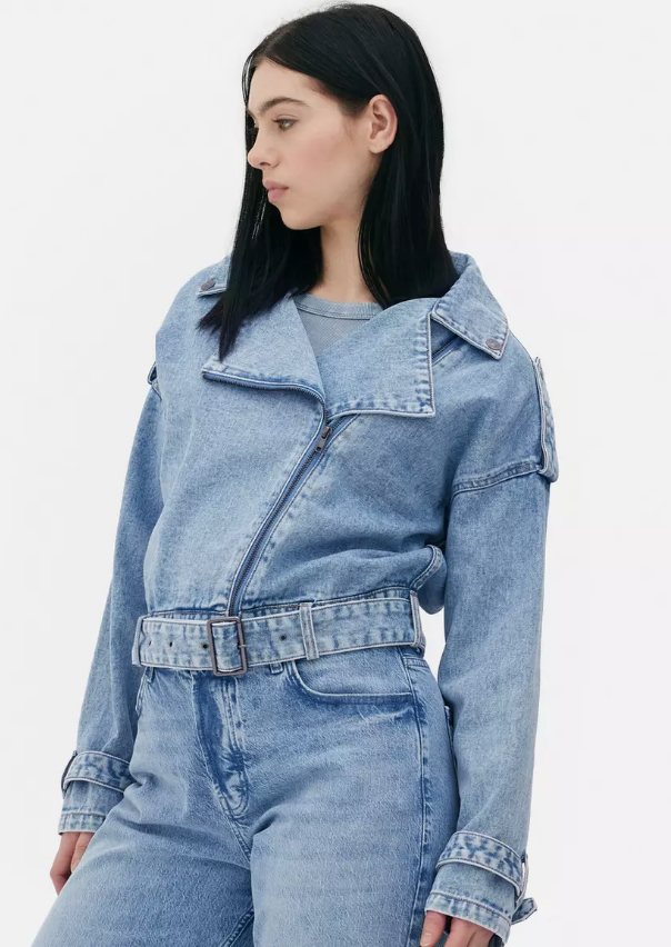 Denim Biker Jacket