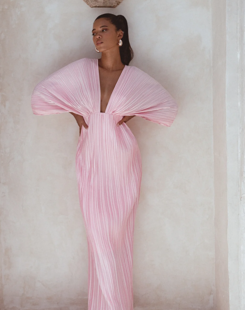 GIANNA PLISSÉ DRESS